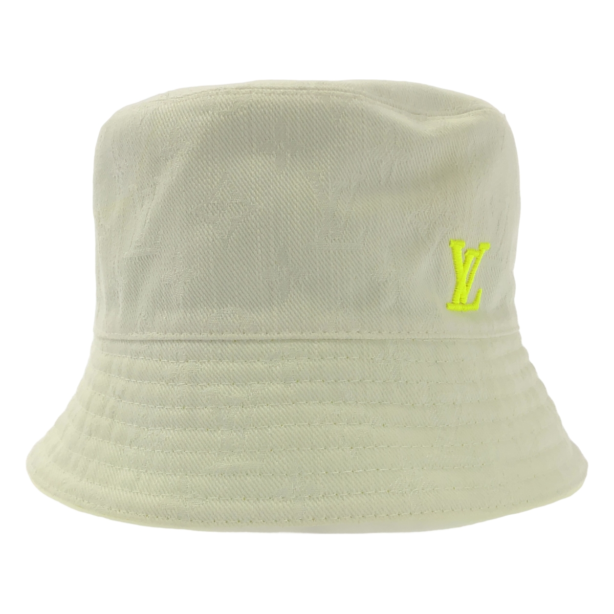 Louis Vuitton / ルイヴィトン リバーシブル ネオンカラー ジャガード モノグラム ロゴ バケットハット 帽子