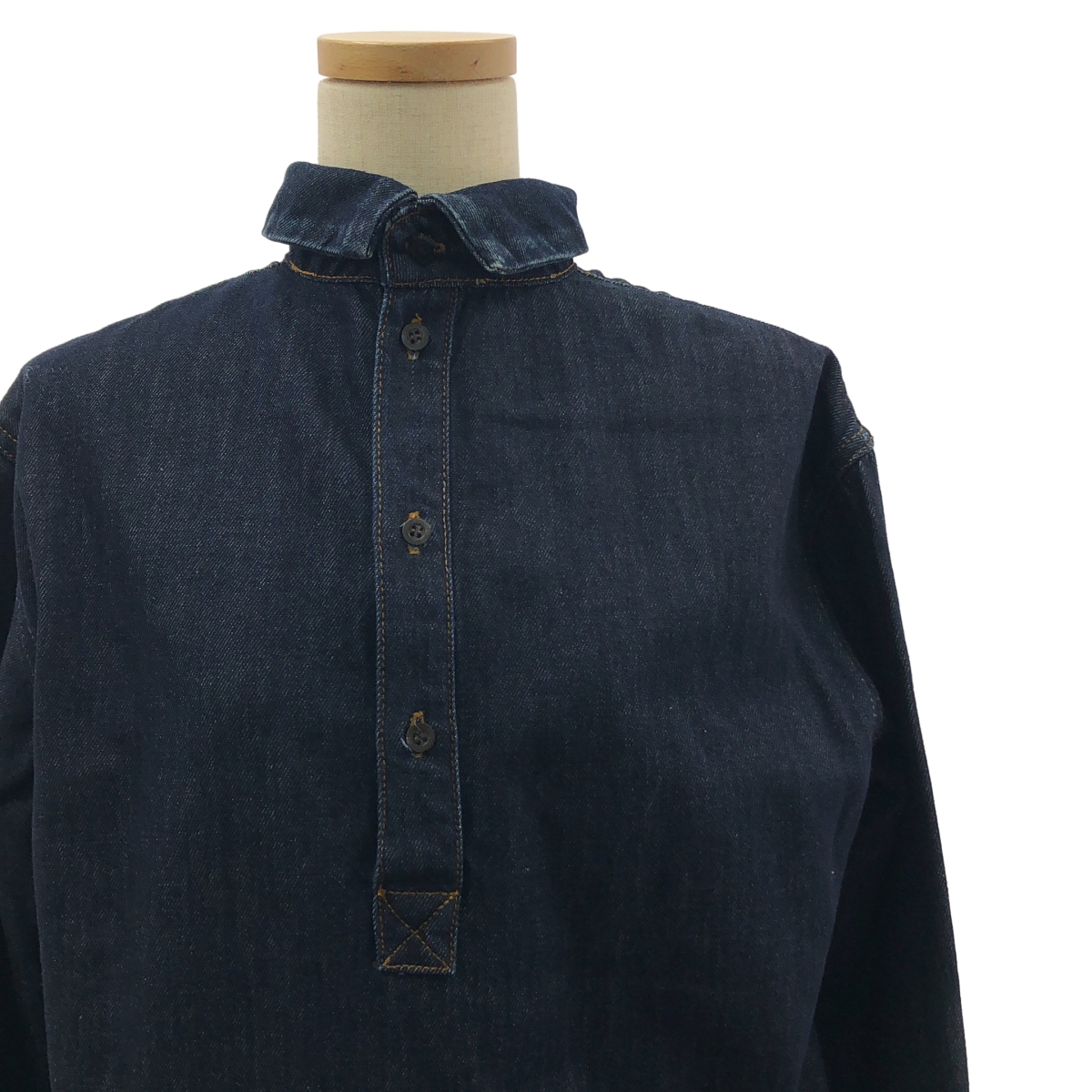 DRIES VAN NOTEN / ドリスヴァンノッテン デニム ハイネック プルオーバー ワンピース