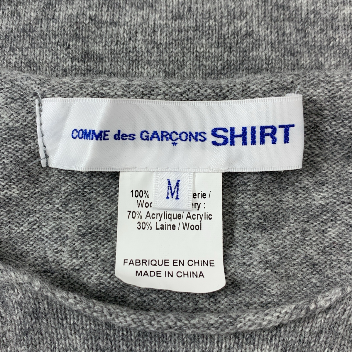 COMME des GARCONS SHIRT / コムデギャルソンシャツ wool jersey gauge12 