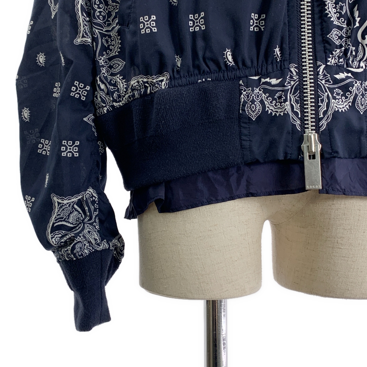 sacai / サカイ Bandana Print Bomber Jacket  / 総柄 バンダナ レイヤード ギャザー ボンバー ジャケット ブルゾン