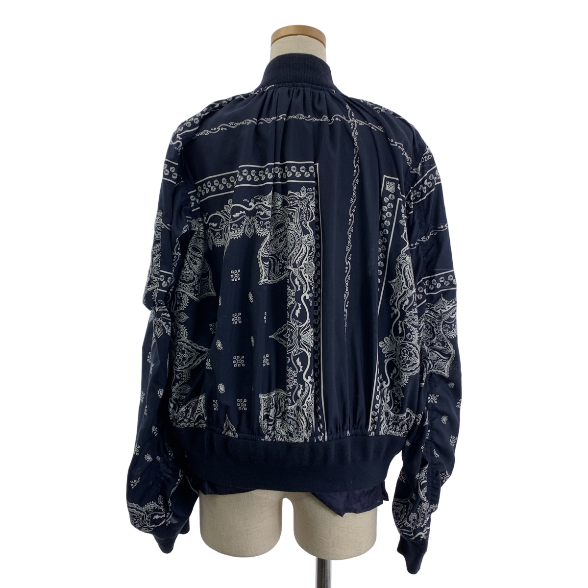 sacai / サカイ Bandana Print Bomber Jacket  / 総柄 バンダナ レイヤード ギャザー ボンバー ジャケット ブルゾン