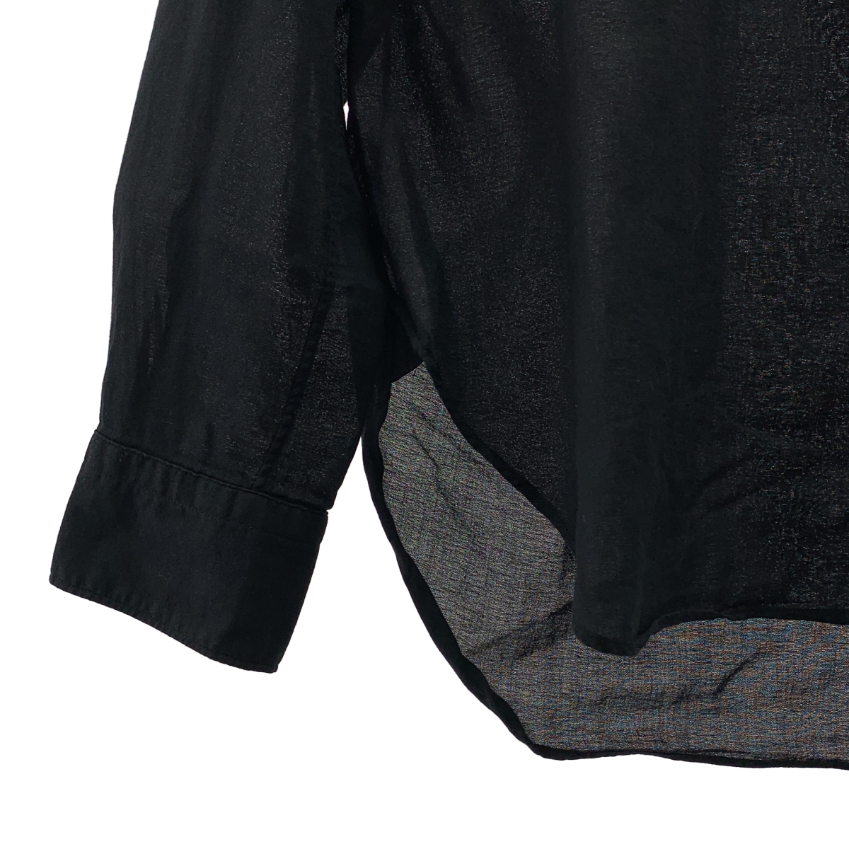 m's braque / エムズブラック コットン バンドカラー シャツ