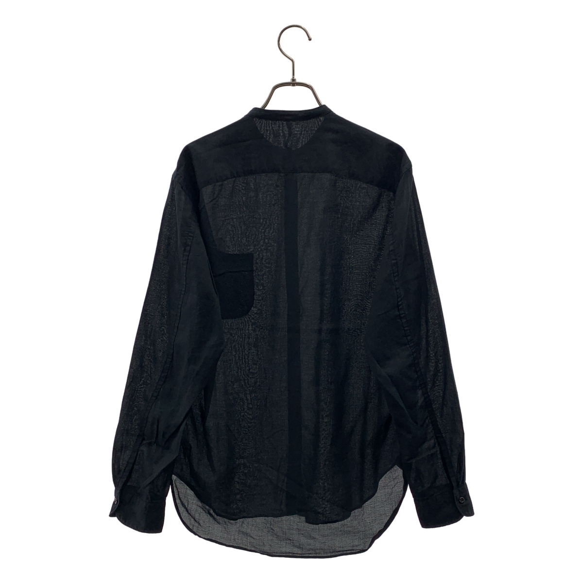 m's braque / エムズブラック コットン バンドカラー シャツ