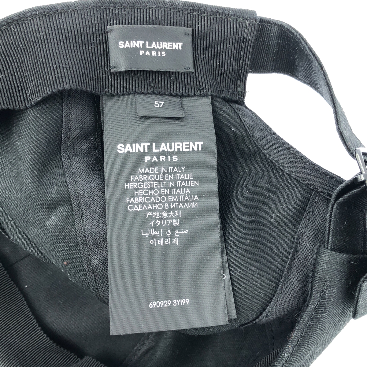 SAINT LAURENT / サンローラン SLロゴ ベースボールキャップ