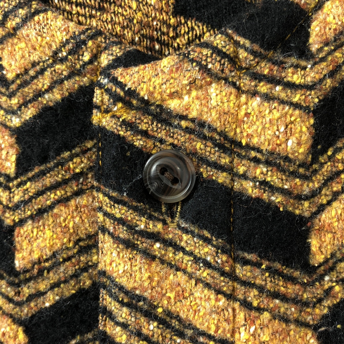 TALKING ABOUT THE ABSTRACTION / トーキングアバウトジアブストラククション シルク コットン 総柄 ノーカラー オーバー ジャケット