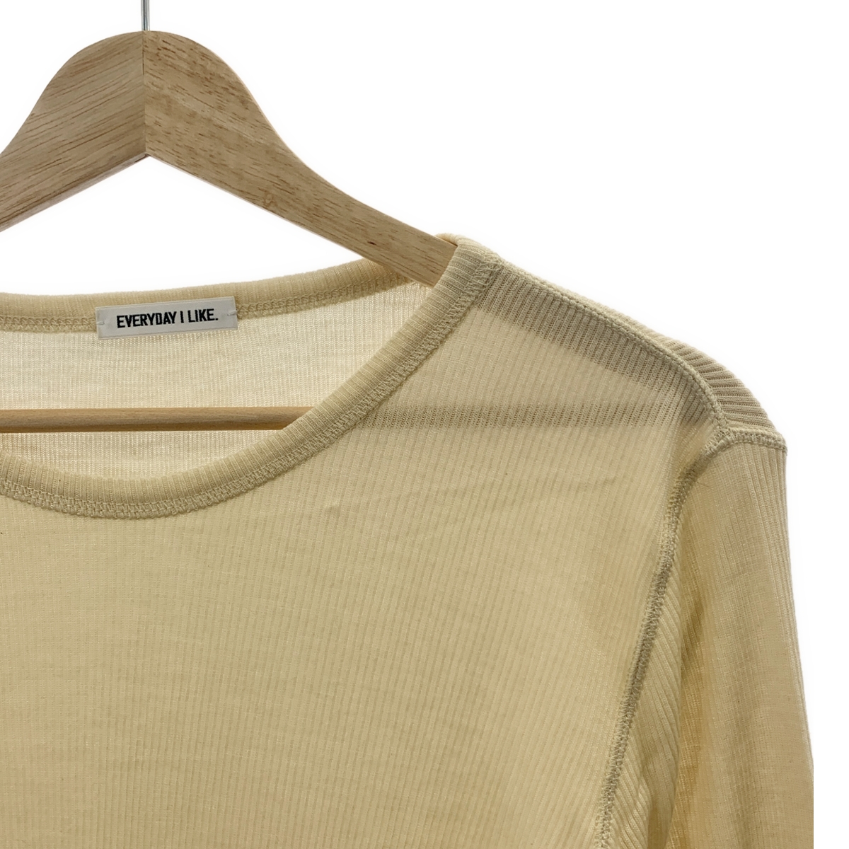 Deuxieme Classe / ドゥーズィエムクラス テレコ ロングスリーブ プルオーバー トップス