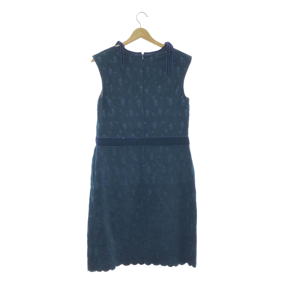 mina perhonen / ミナペルホネン donguri / エンブロイダリー スカラップ ワンピース / 総裏地