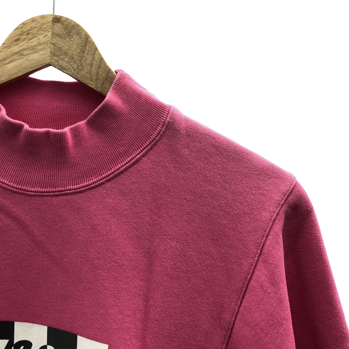 MSGM / エムエスジーエム チェッカーロゴプリント モックネック スウェット