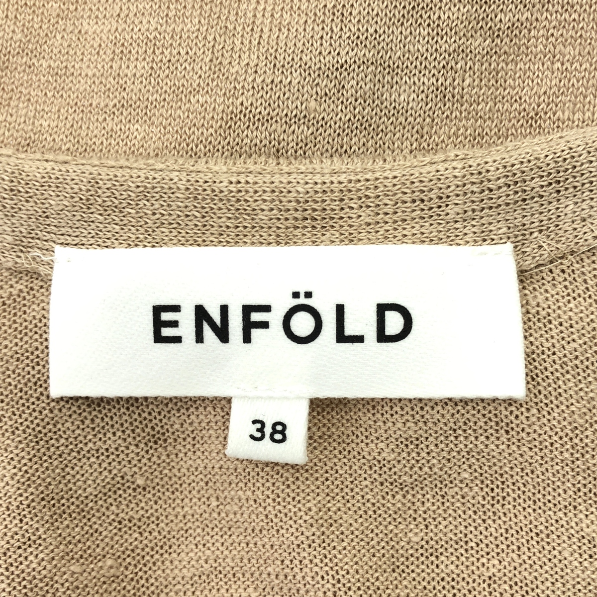 ENFOLD / エンフォルド リネン ニット カーディガン コーディガン