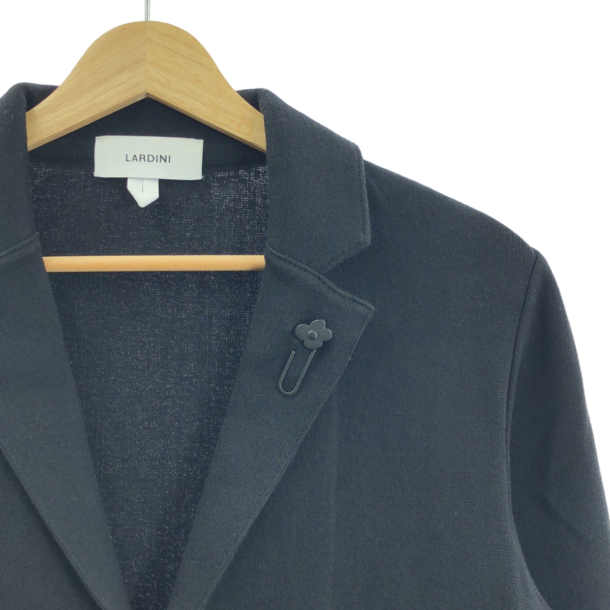 LARDINI / ラルディーニ コットン バーズアイ シングル ニットジャケット