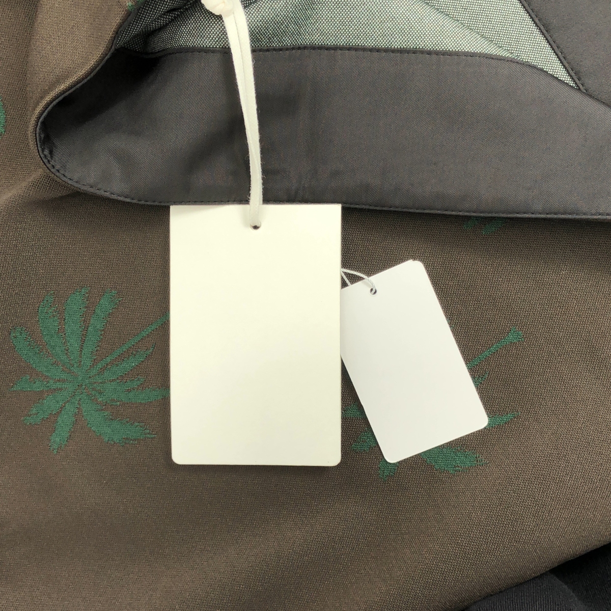 JIL SANDER / ジルサンダー パームツリープリント ハーフジップ ポロシャツ