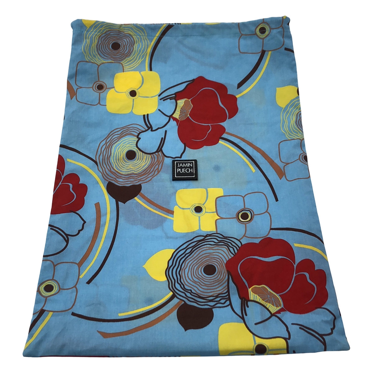 JAMIN PUECH / ジャマンピエッシュ レザー切替 ビジュー装飾 エンブロイダリー アニマル ハンドバッグ