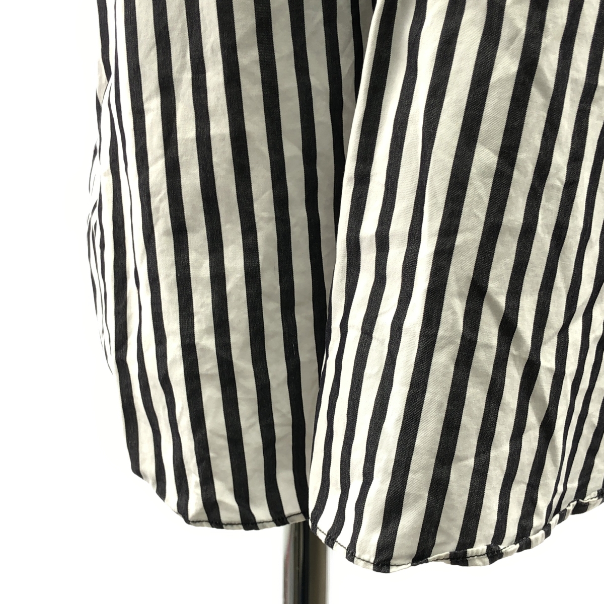 COMME des GARCONS / コムデギャルソン コットン ポリエステル 異素材 切替 ドッキング レイヤード ロングシャツ ブラウス