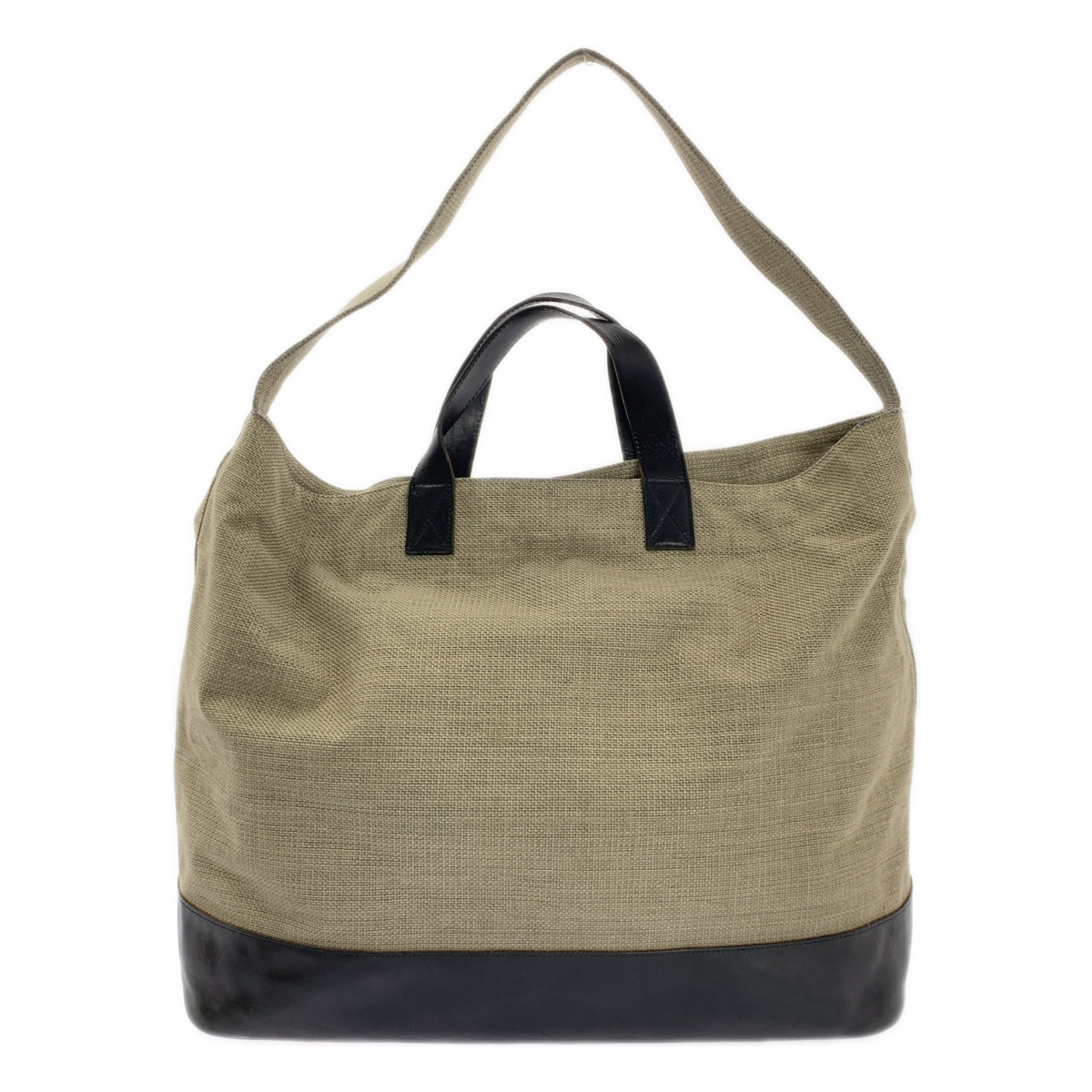 ARTS&SCIENCE / アーツアンドサイエンス 2way ショルダー付き レザー 切替 キャンバス ハンド トートバッグ / ユニセックス