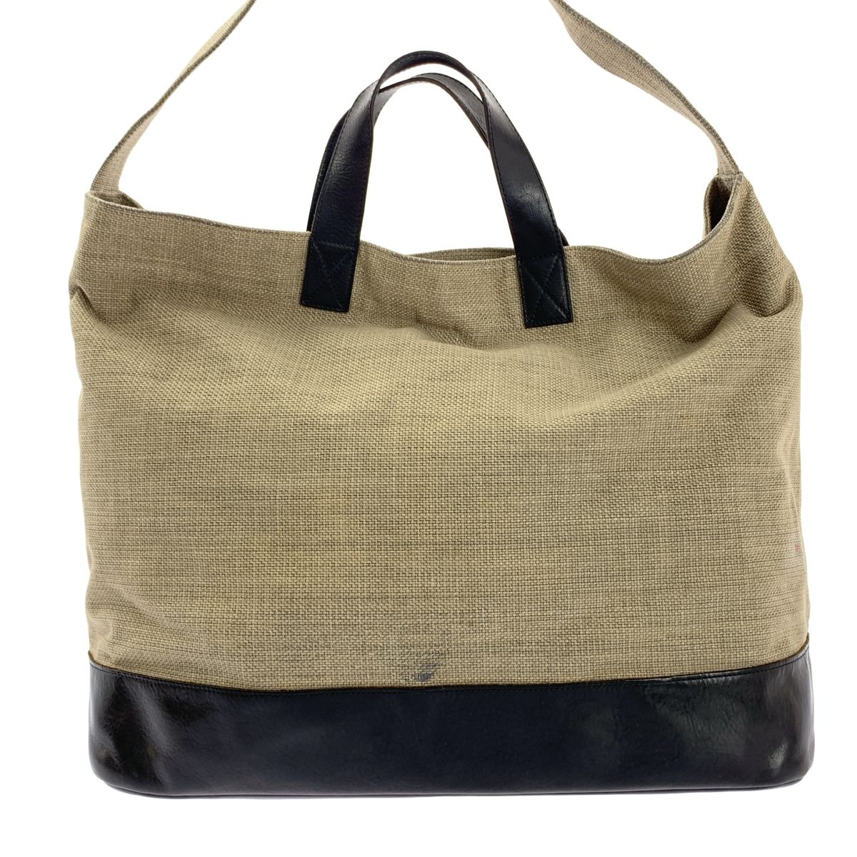 ARTS&SCIENCE / アーツアンドサイエンス 2way ショルダー付き レザー 切替 キャンバス ハンド トートバッグ / ユニセックス