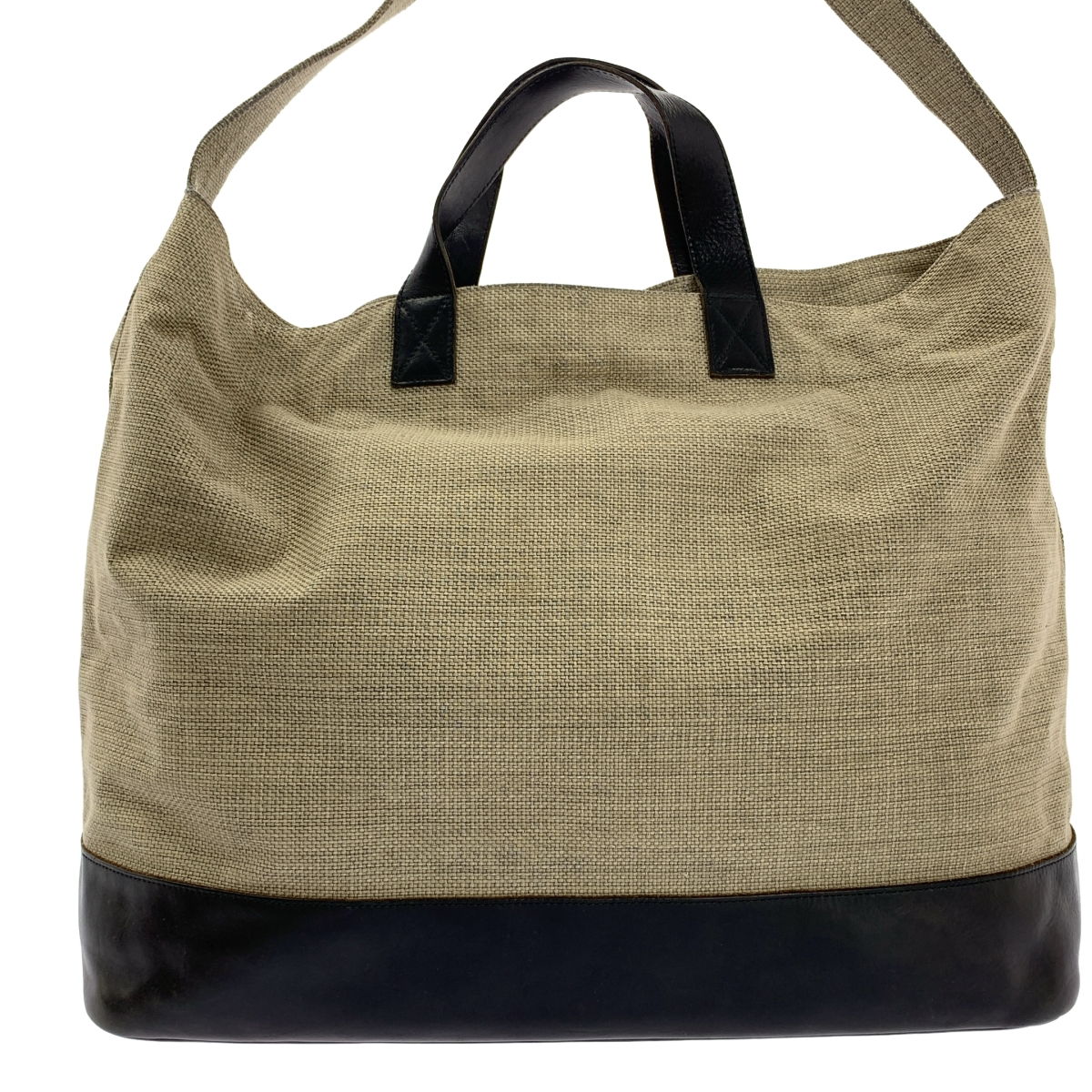 ARTS&SCIENCE / アーツアンドサイエンス 2way ショルダー付き レザー 切替 キャンバス ハンド トートバッグ / ユニセックス