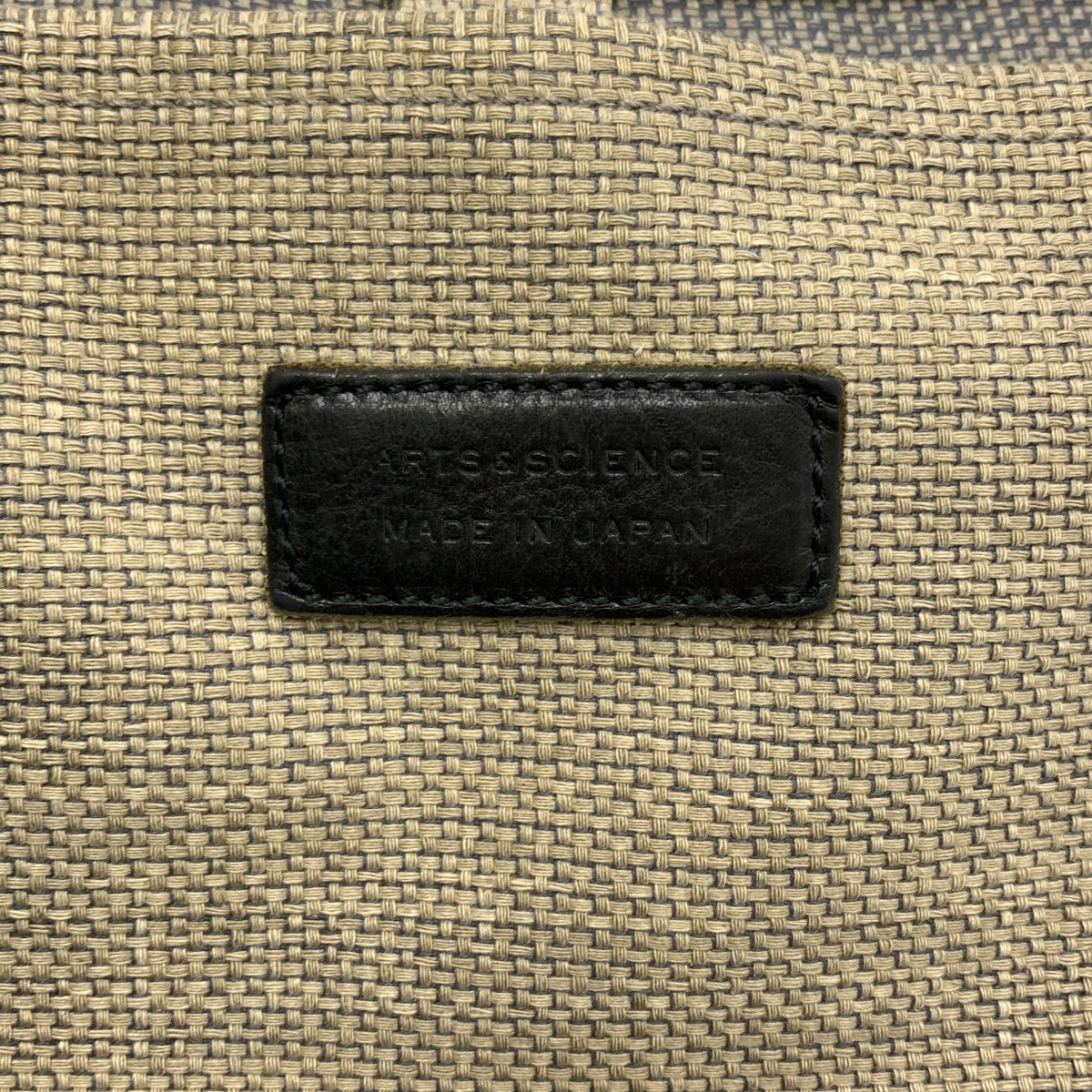 ARTS&SCIENCE / アーツアンドサイエンス 2way ショルダー付き レザー 切替 キャンバス ハンド トートバッグ / ユニセックス