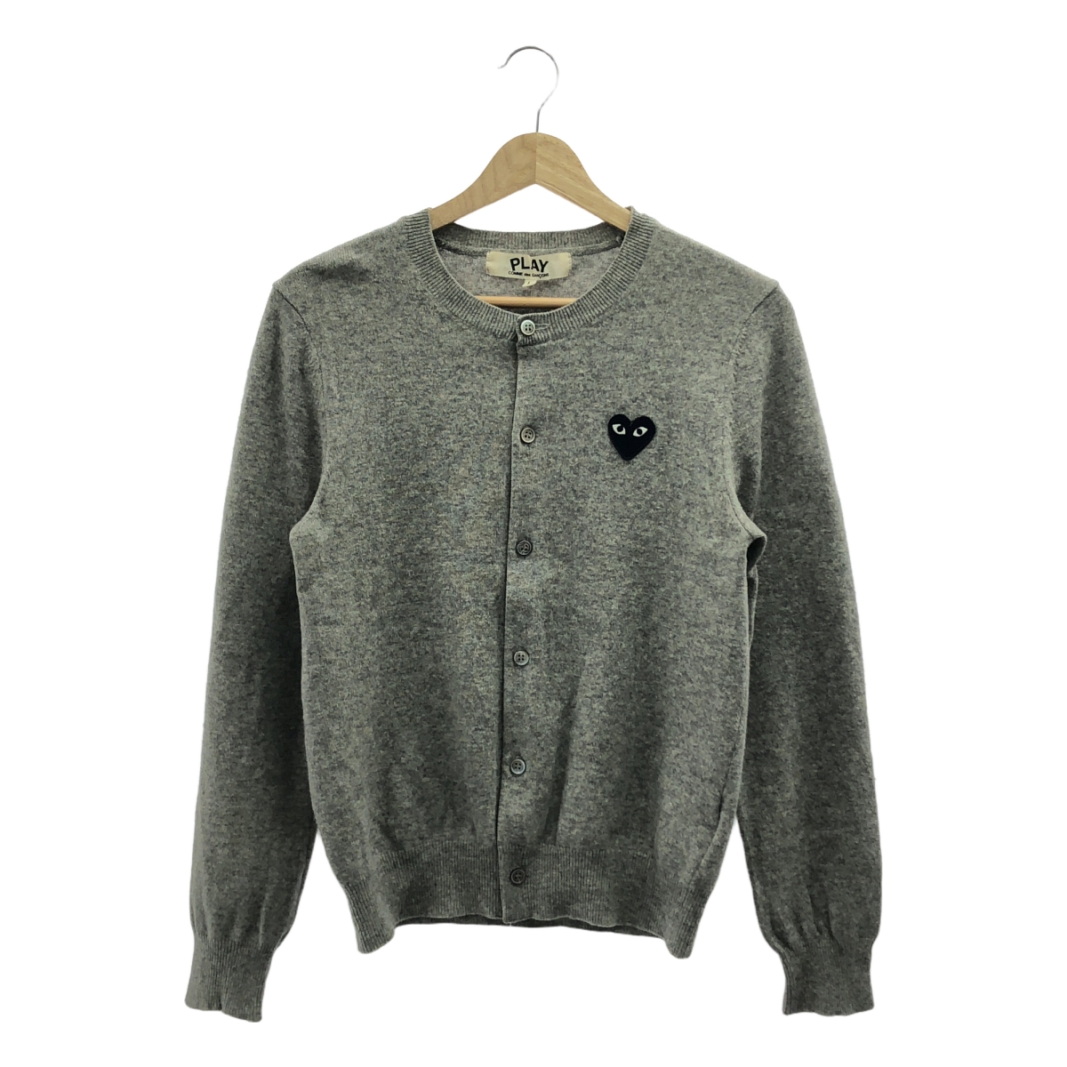 PLAY COMME des GARCONS ウールカーディガングレー セーター Comme Des Garçons Play ウール カーディガン | グレー