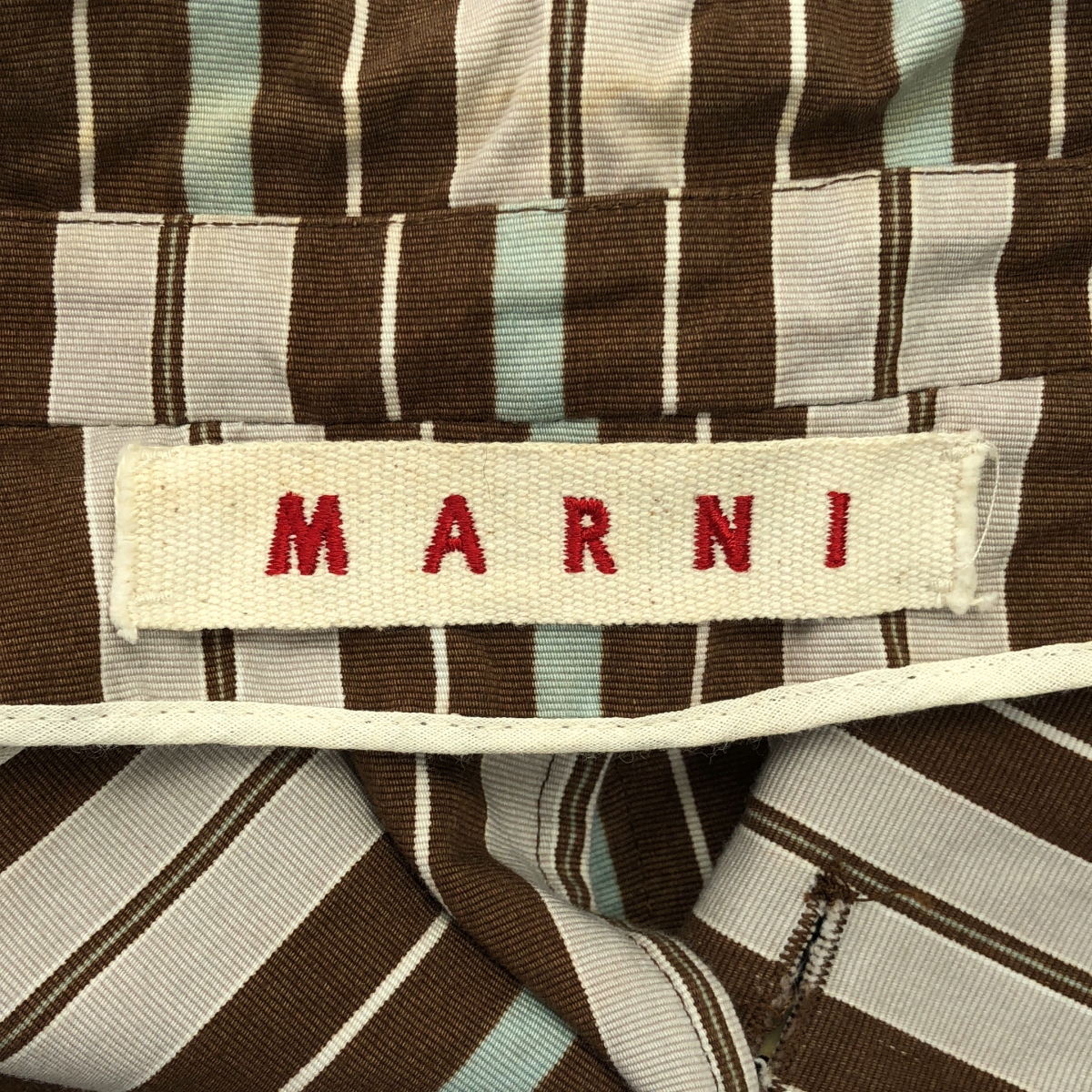 MARNI / マルニ コットン ストライプ テーラード ジャケット