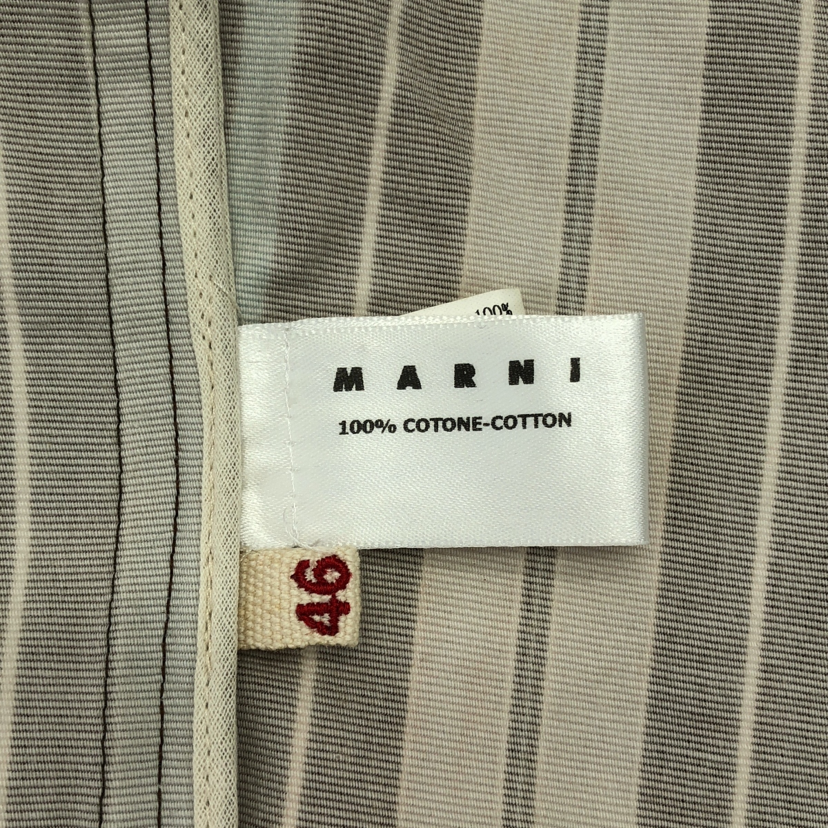 MARNI / マルニ コットン ストライプ テーラード ジャケット