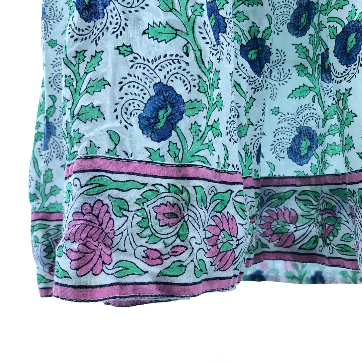 SZ Blockprints / エスゼットブロックプリント 総柄 ボリューム ドレス ワンピース / 裏地付き