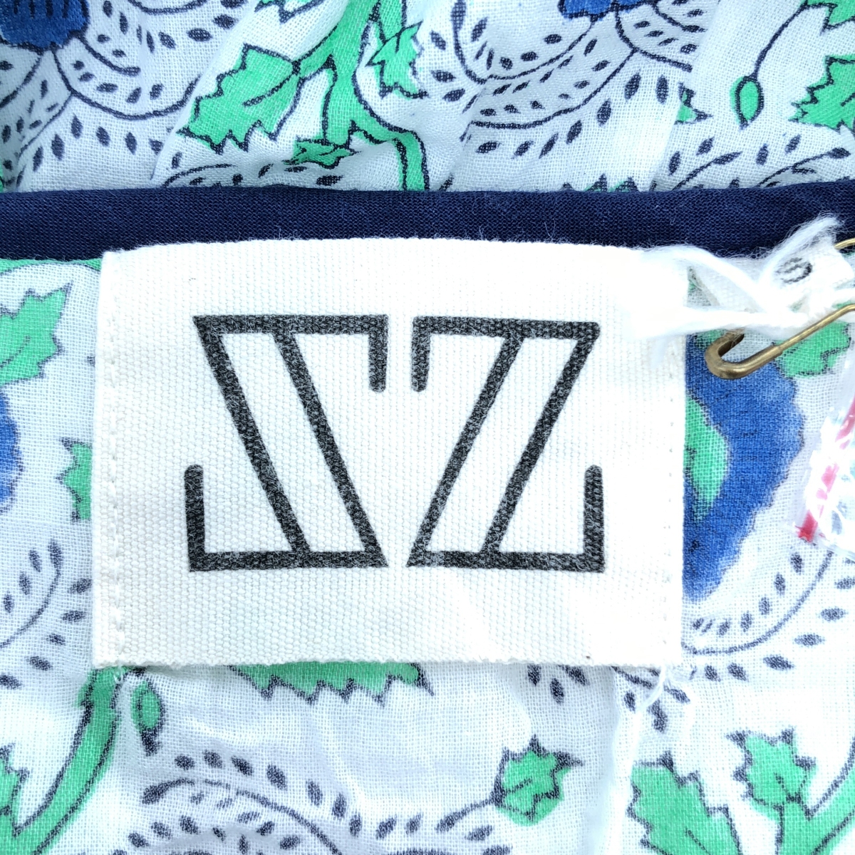 SZ Blockprints / エスゼットブロックプリント 総柄 ボリューム ドレス ワンピース / 裏地付き