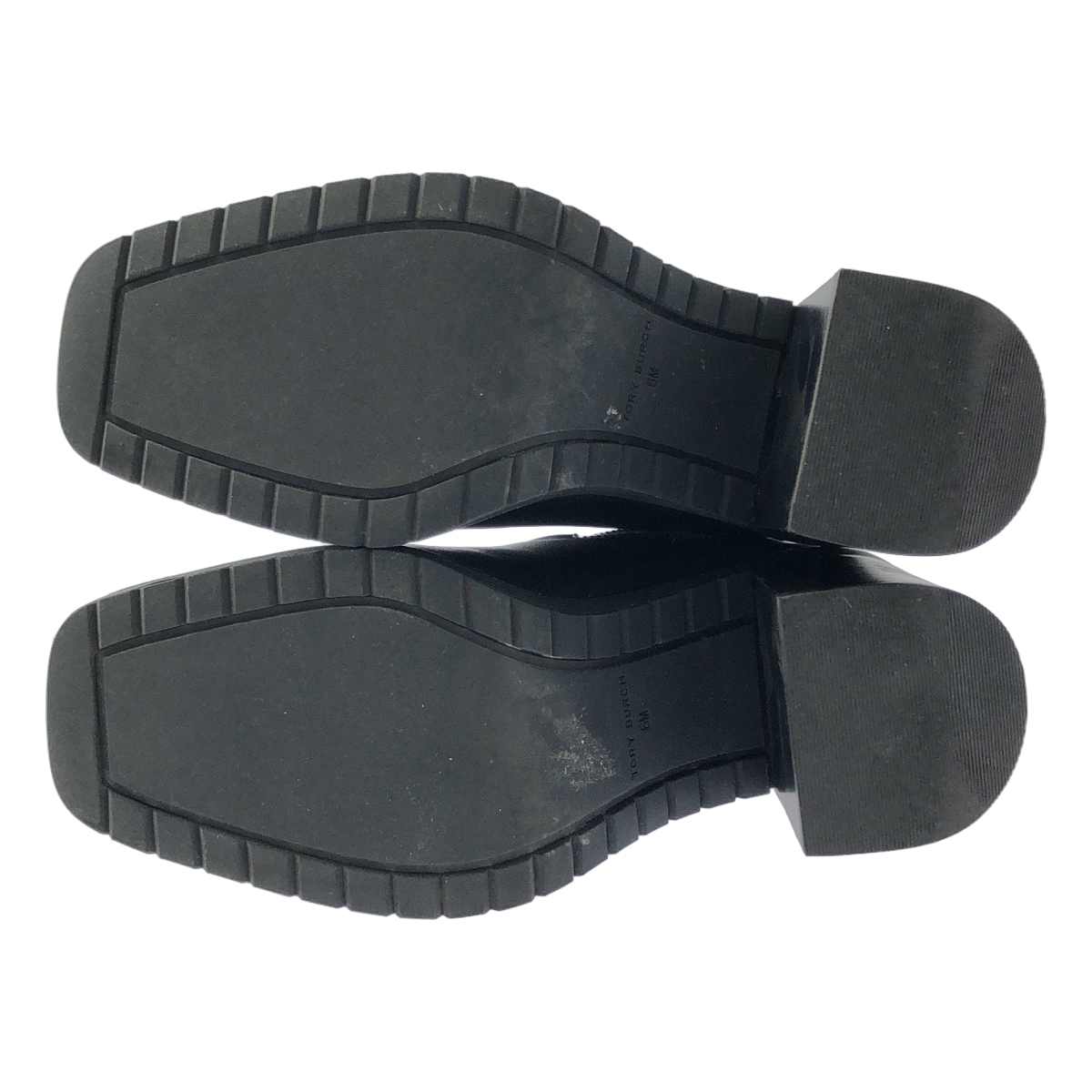 TORY BURCH / トリーバーチ レザー スクエアトゥ ヒールブーツ