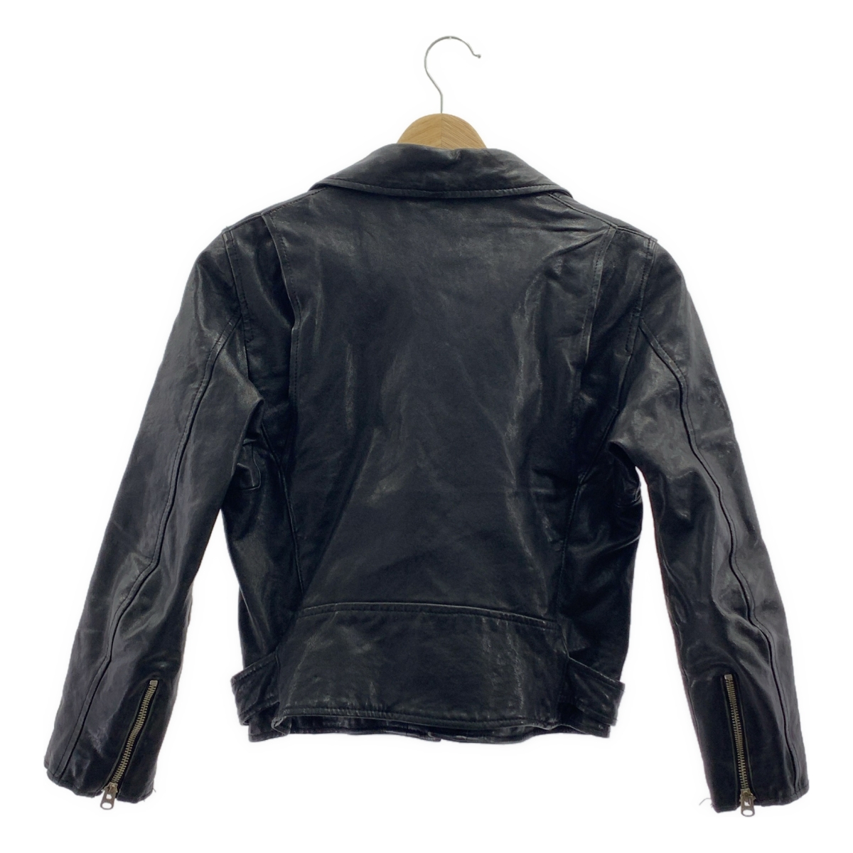 beautiful people / ビューティフルピープル 羊革 ラムレザー ダブルライダース ジャケット / 総裏地