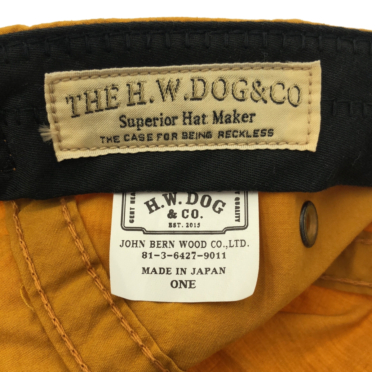 THE H.W. DOG&CO. / ザエイチダブリュドックアンドコー JET CAP ジェット キャップ