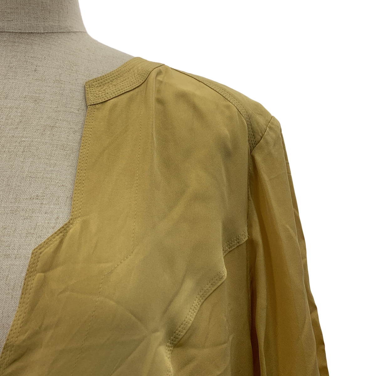 Chaos / カオス シルク ギャザー ボリュームスリーブ ワンピース