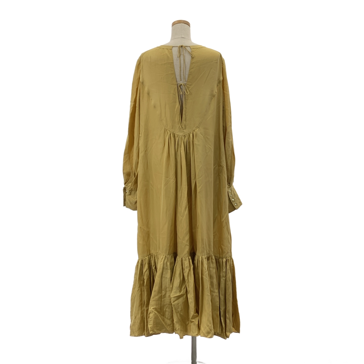 Chaos / カオス シルク ギャザー ボリュームスリーブ ワンピース