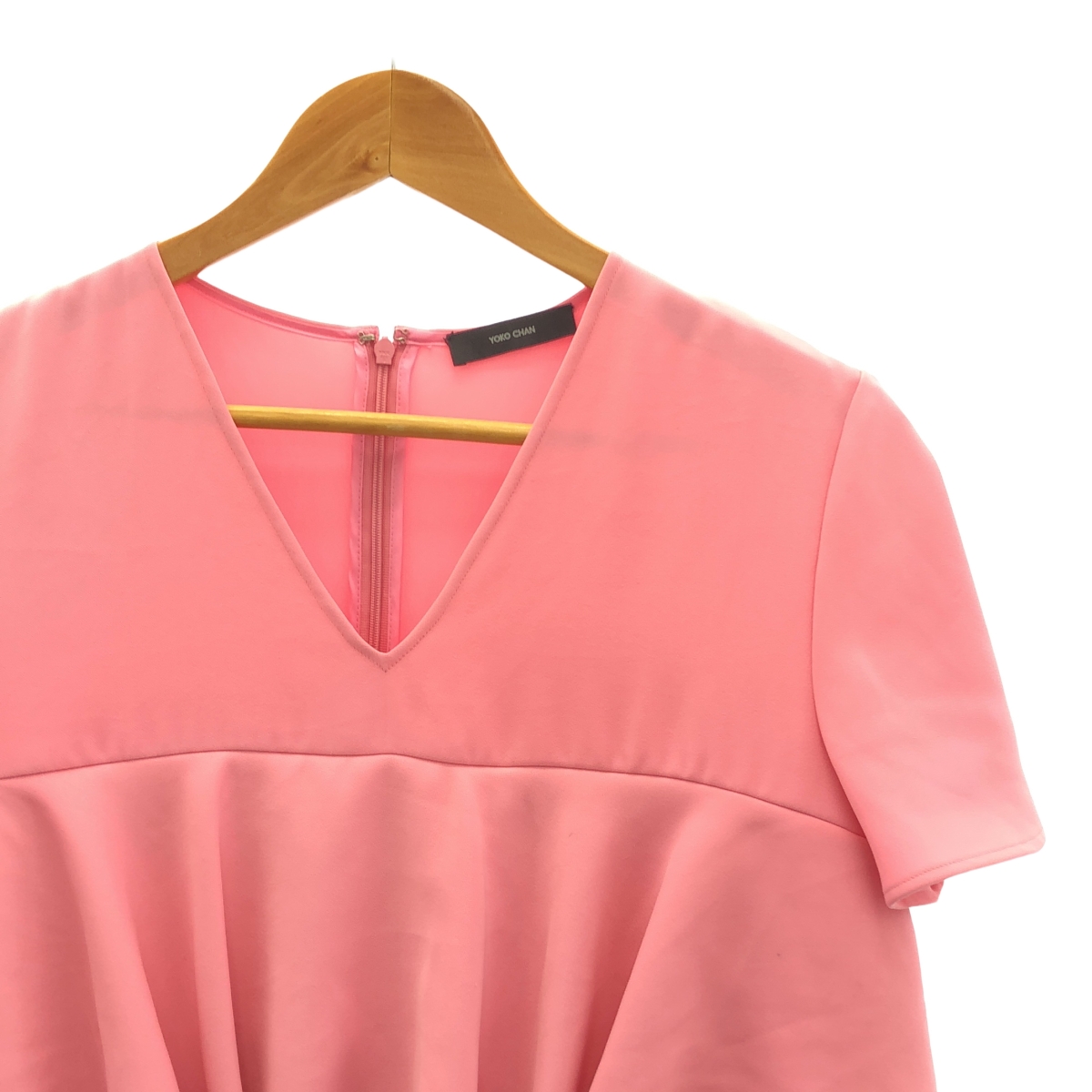 YOKO CHAN / ヨーコチャン バックジップ フリル プルオーバー ブラウス