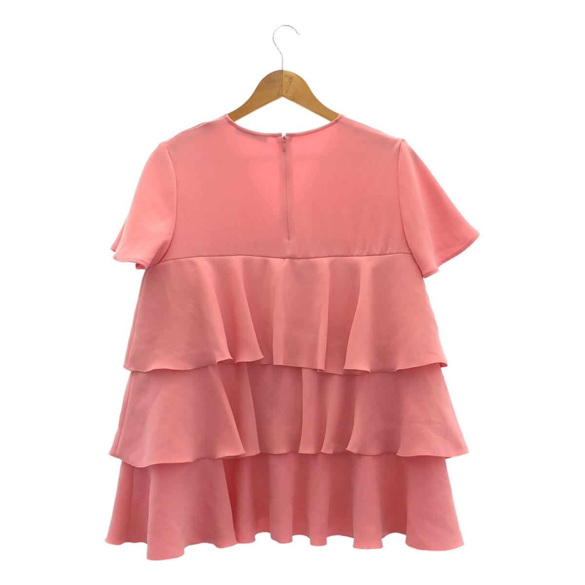 YOKO CHAN / ヨーコチャン バックジップ フリル プルオーバー ブラウス