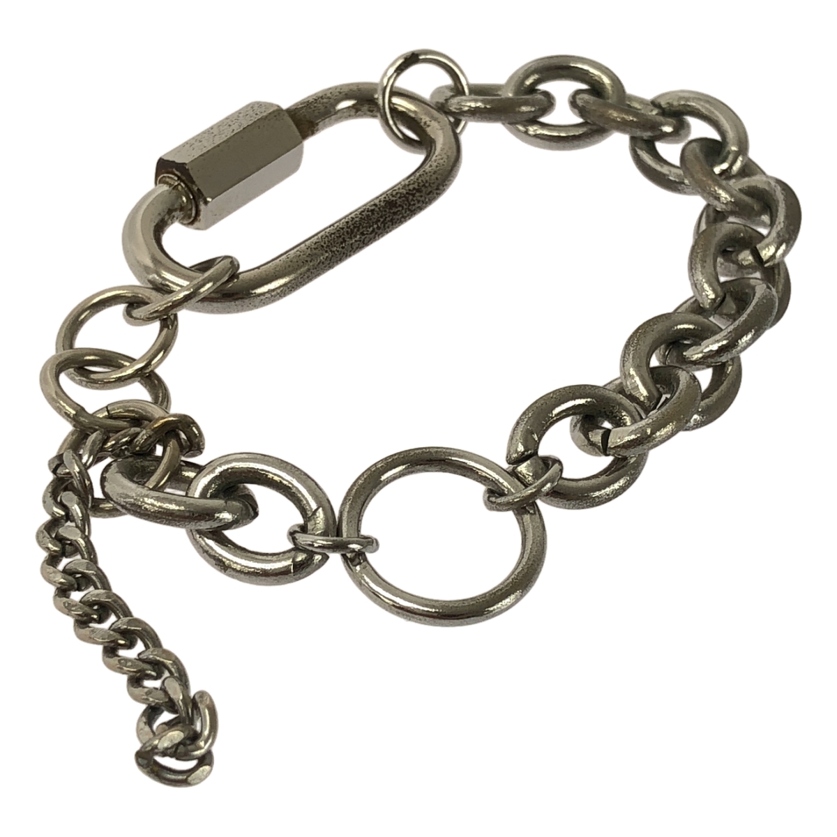 Y's / ワイズヨウジヤマモト ロジウムメッキコーティング 真鍮 チェーン ブレスレット アクセサリー