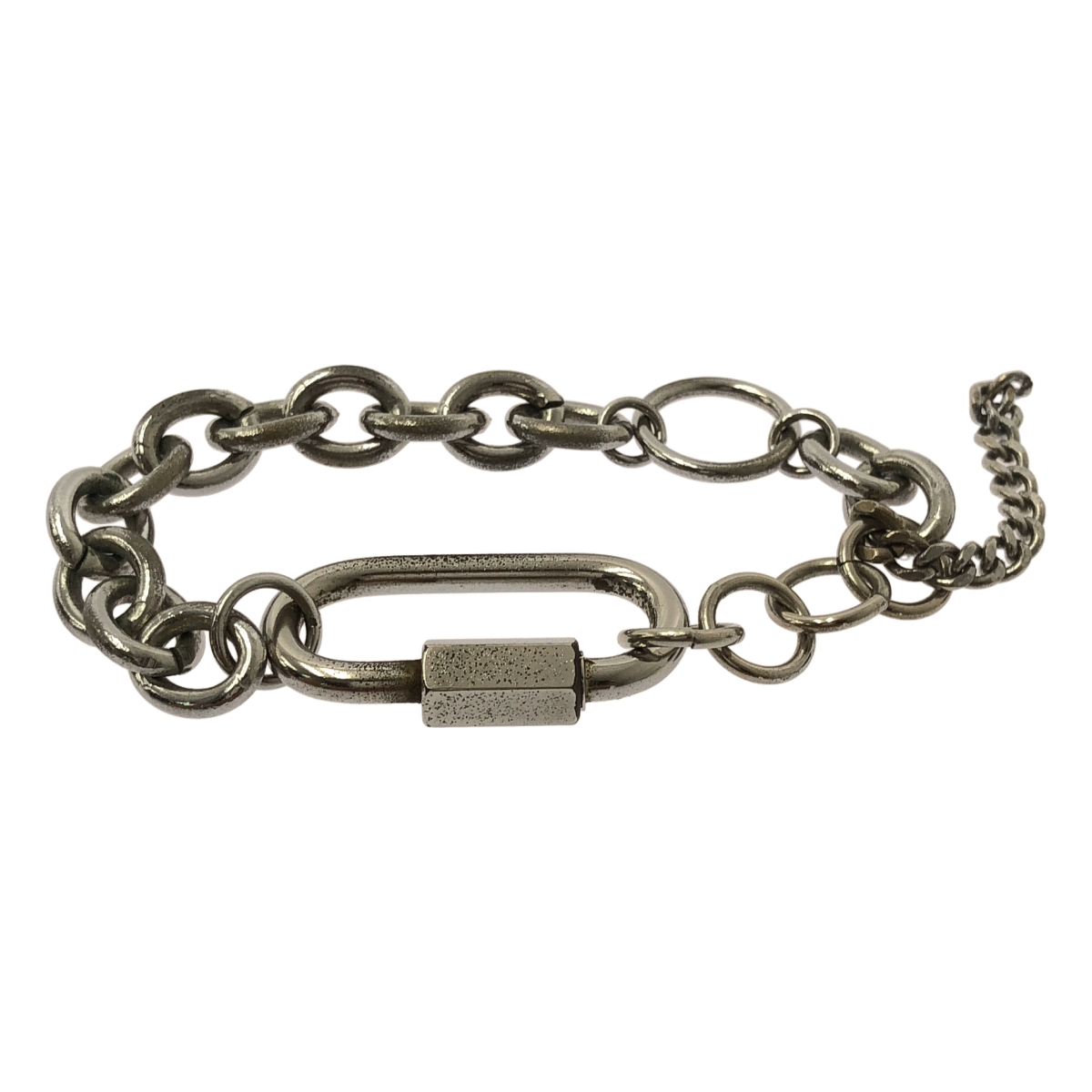 Y's / ワイズヨウジヤマモト ロジウムメッキコーティング 真鍮 チェーン ブレスレット アクセサリー