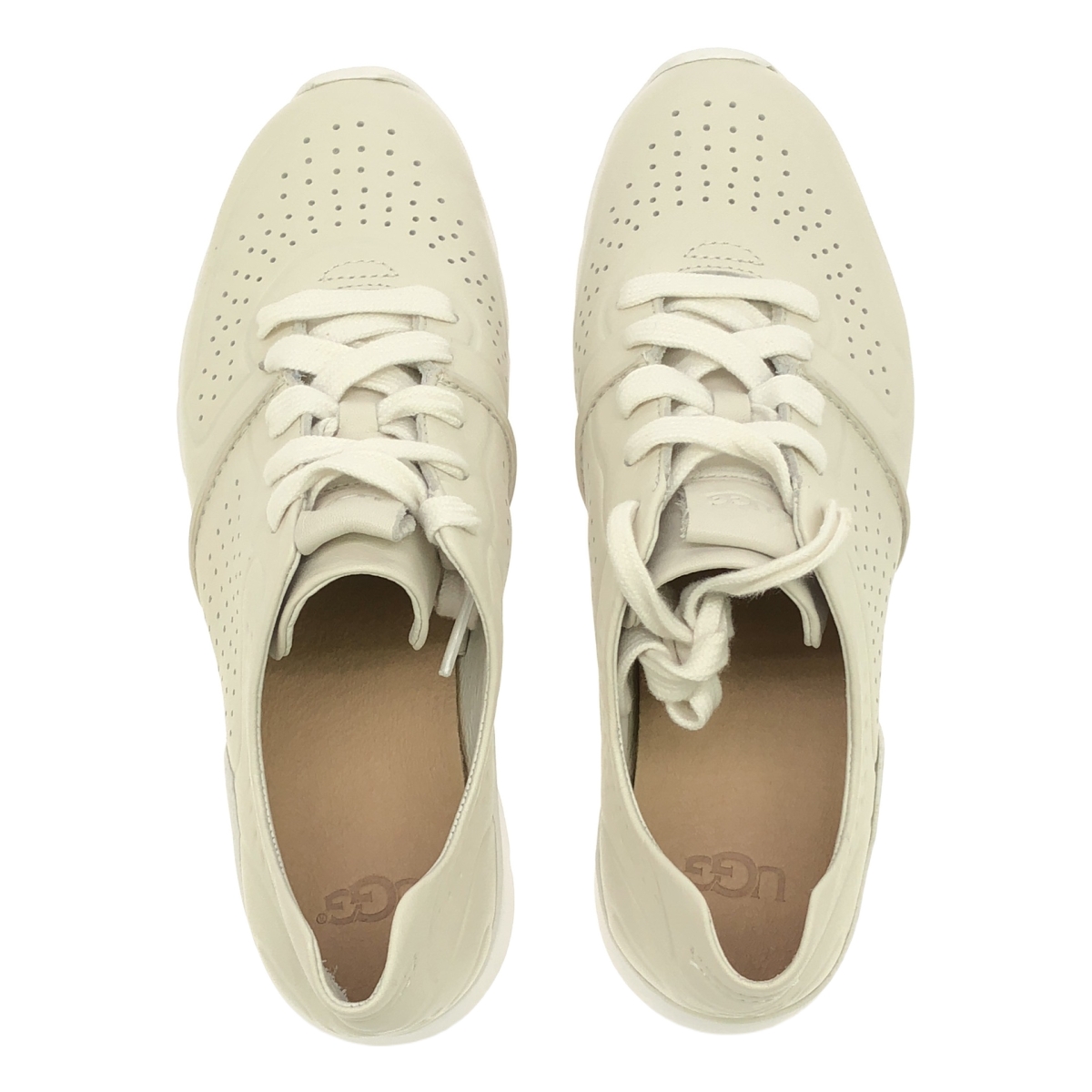 UGG / アグ tye タイ レザーパンチングレザー ローカットスニーカー
