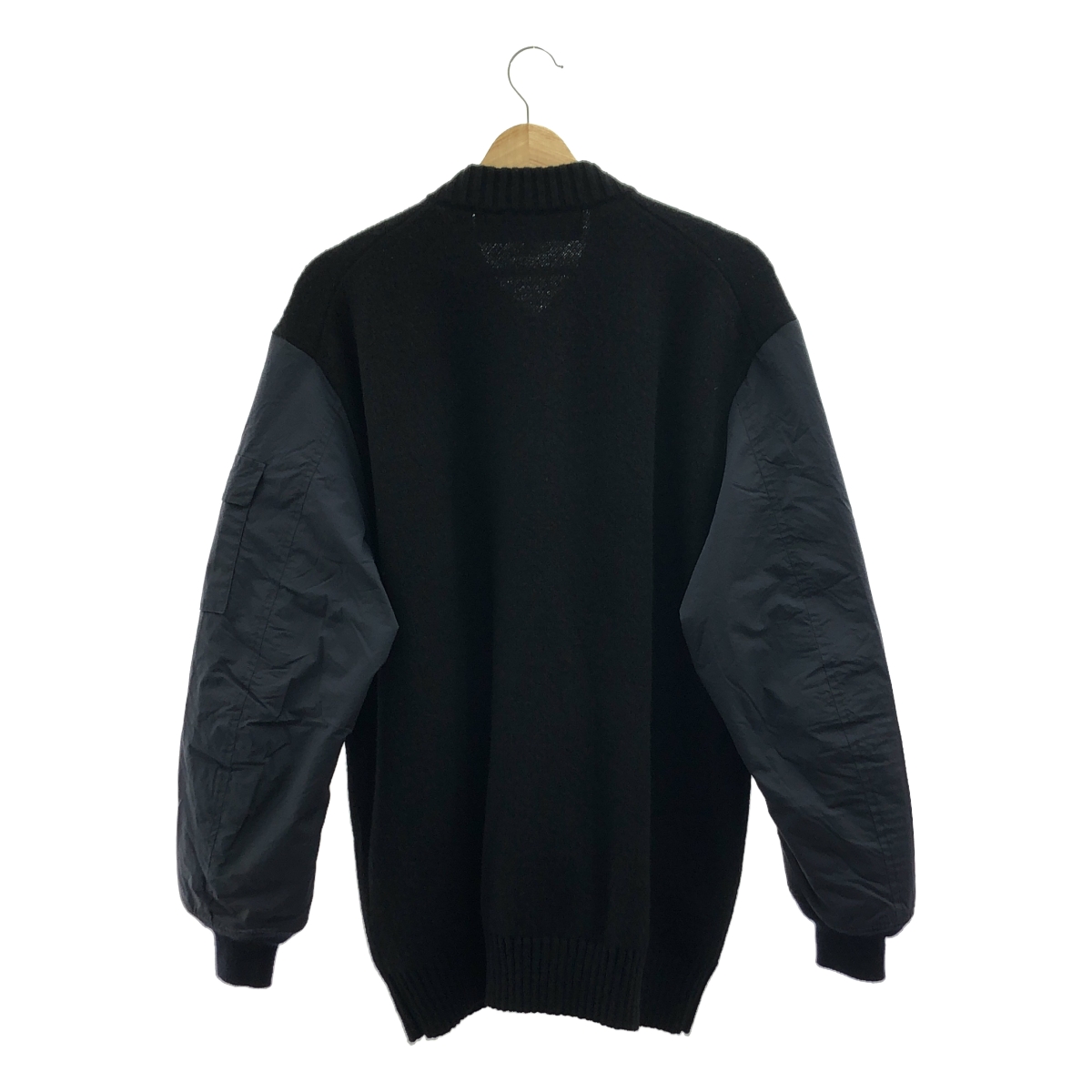 COMME des GARCONS HOMME / コムデギャルソンオム ウール ナイロン 切替 ニット ジャケット