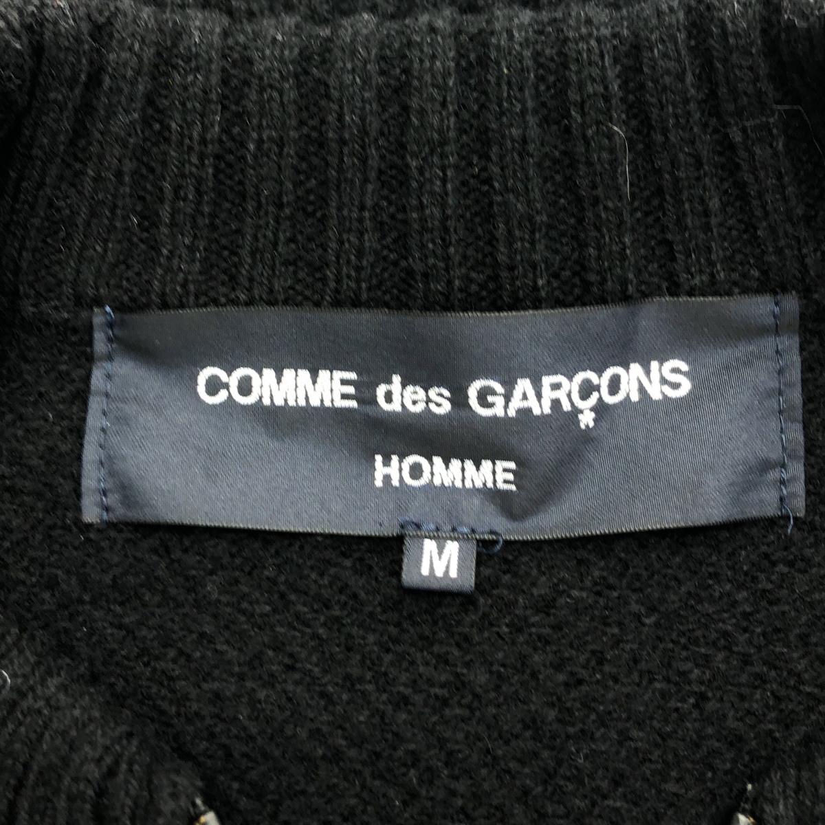COMME des GARCONS HOMME / コムデギャルソンオム ウール ナイロン 切替 ニット ジャケット