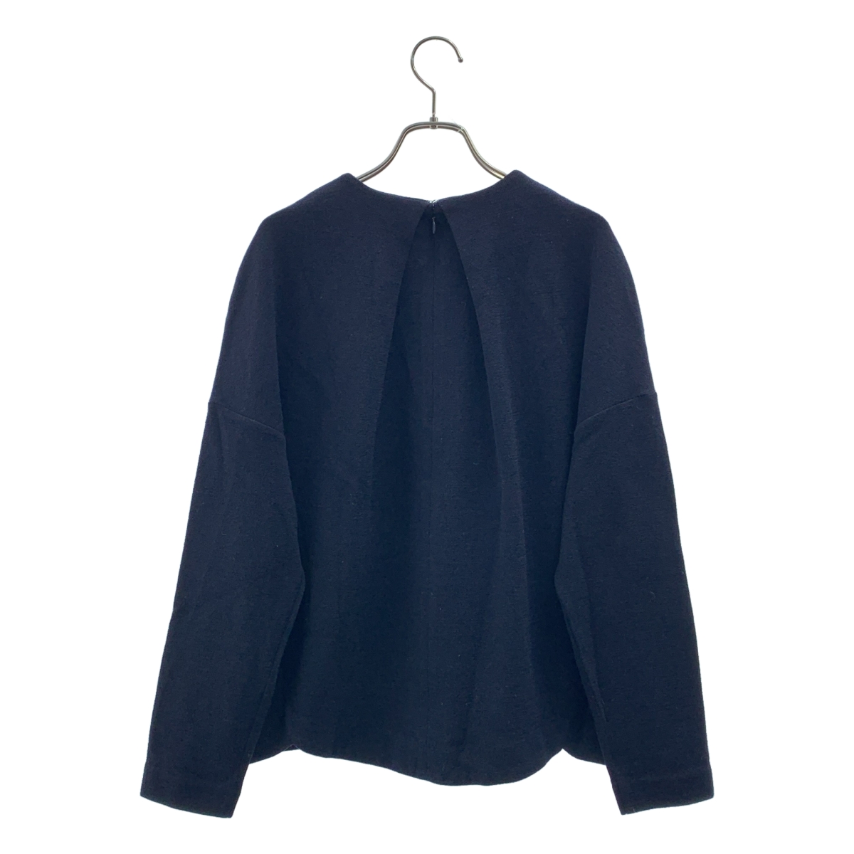 ENFOLD / エンフォルド ウール バックジップ ニット トップス