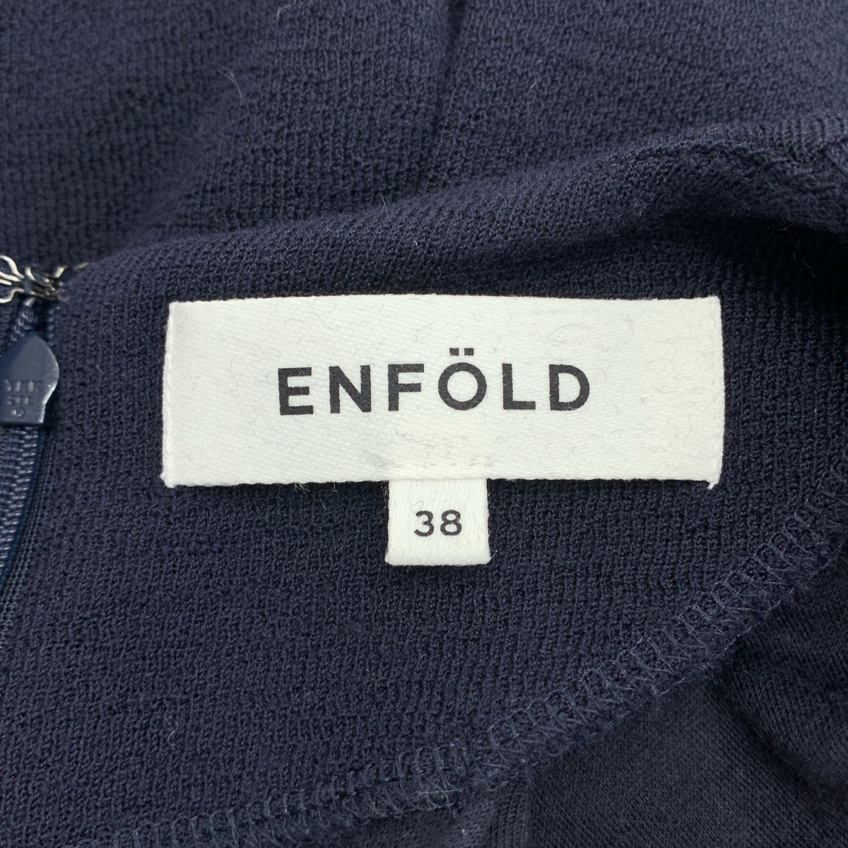 ENFOLD / エンフォルド ウール バックジップ ニット トップス