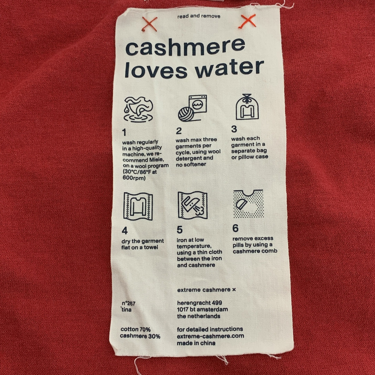 extreme cashmere / エクストリームカシミヤ コットン カシミヤ クルーネック ニット カットソー