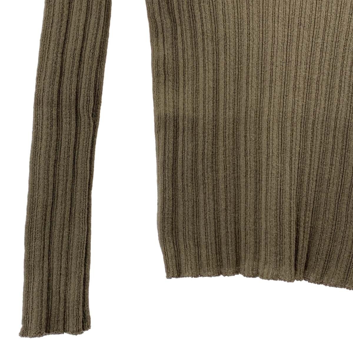 CURRENTAGE / カレンテージ ハイネック ウールナイロン ニット