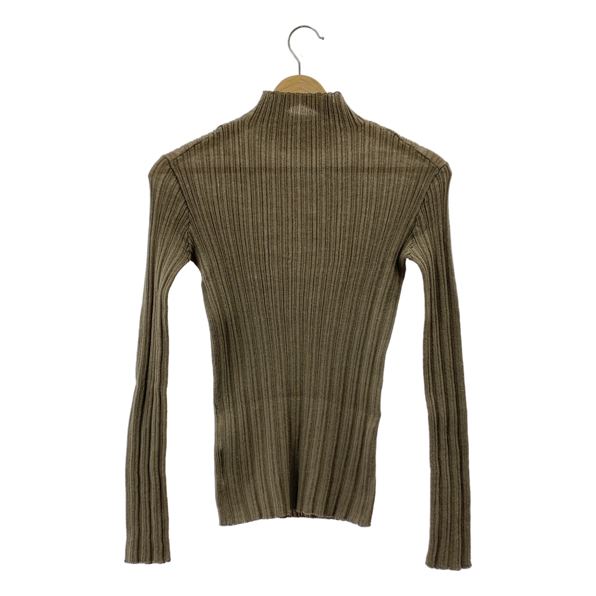 CURRENTAGE / カレンテージ ハイネック ウールナイロン ニット