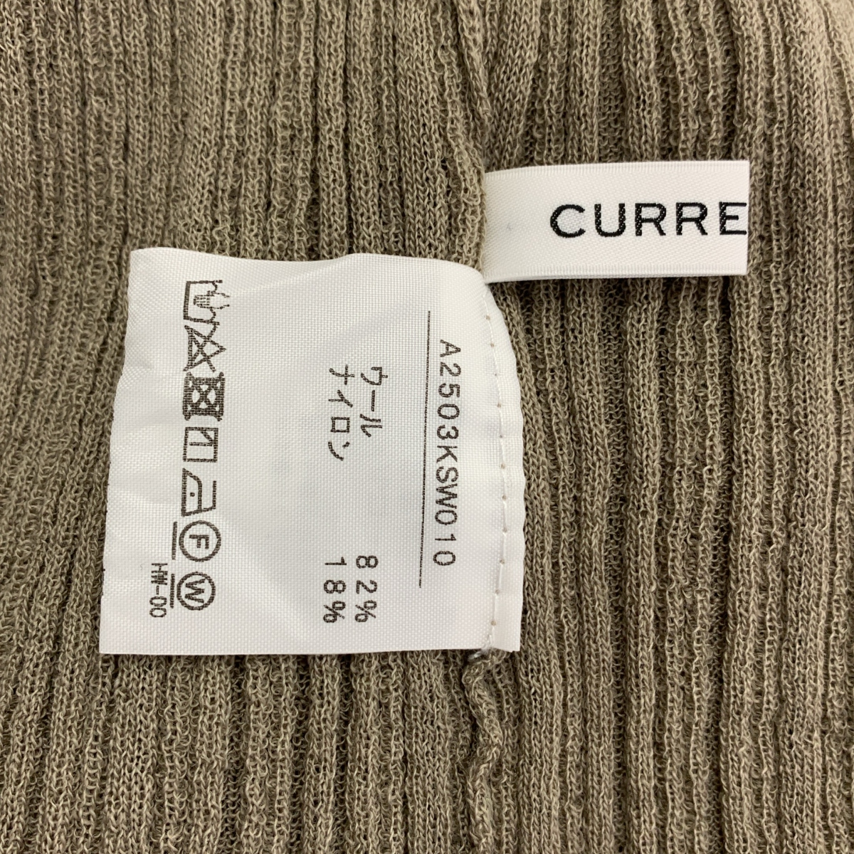 CURRENTAGE / カレンテージ ハイネック ウールナイロン ニット