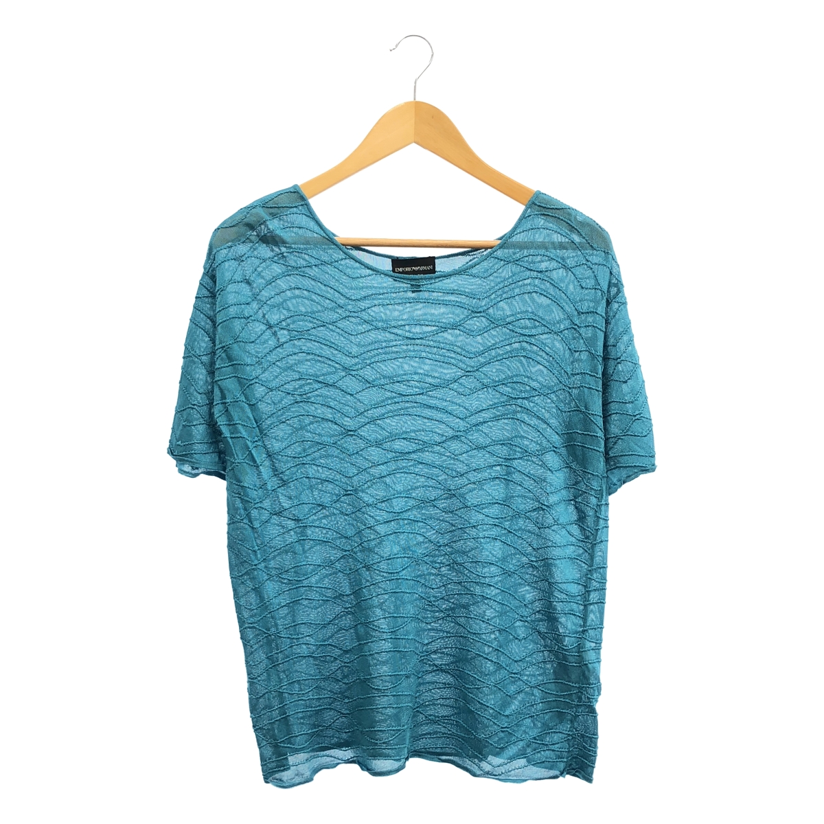 EMPORIO ARMANI / エンポリオアルマーニ ビスコース サマーニット オーバー Tシャツ カットソー