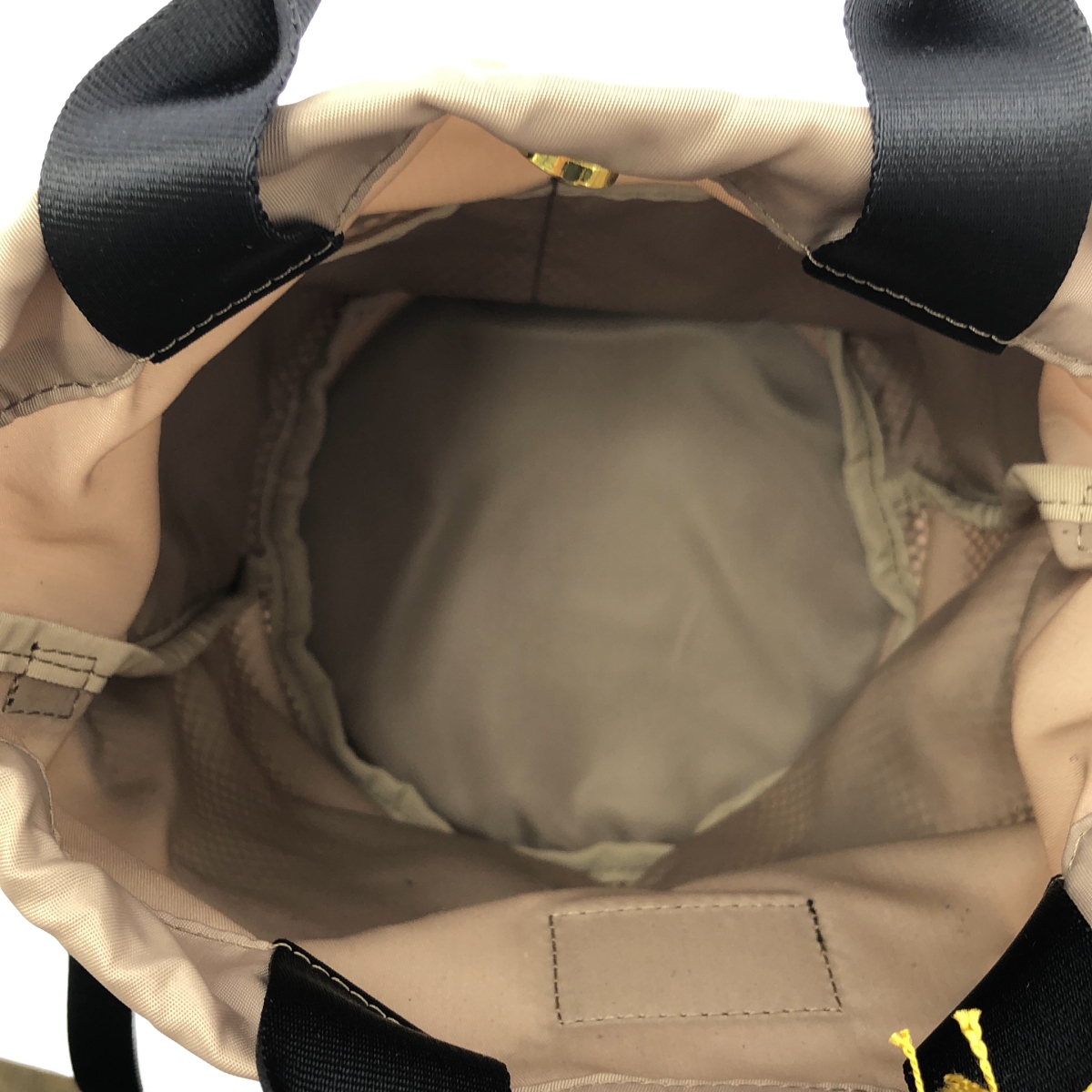 VIOLAd'ORO / ヴィオラドーロ 2way メッシュ切替 ナイロン ミニ バスケット ショルダーバッグ