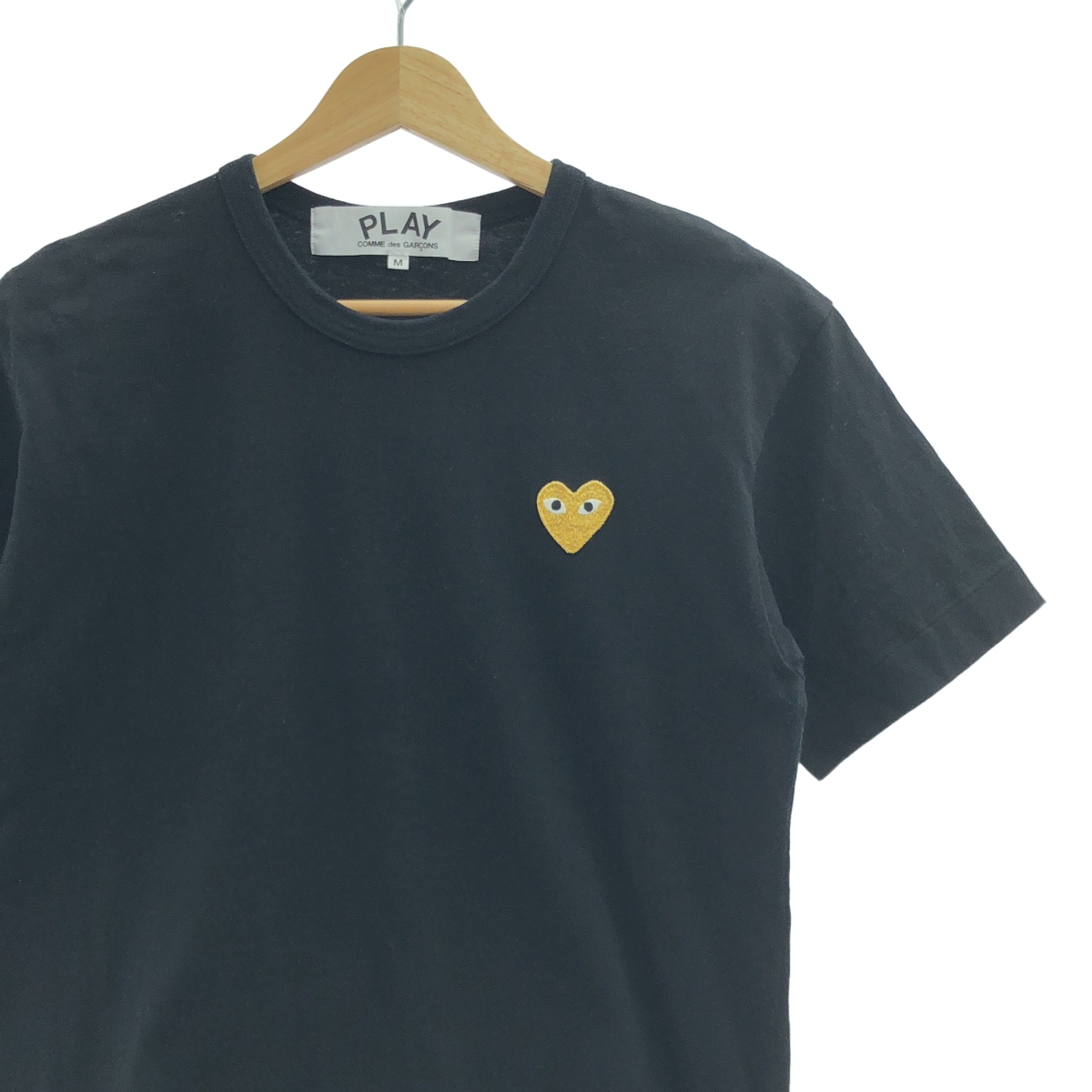 PLAY COMME des GARCONS / プレイコムデギャルソン コットン ハートワッペン クルーネックカットソー