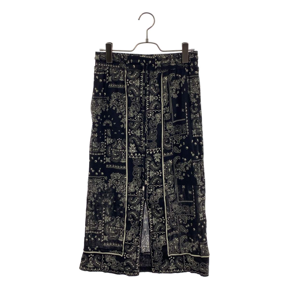 VIVIENNE TAM / ヴィヴィアンタム セットアップ 総柄 パワーネット ブラウス / ドローストリング スリット スカート