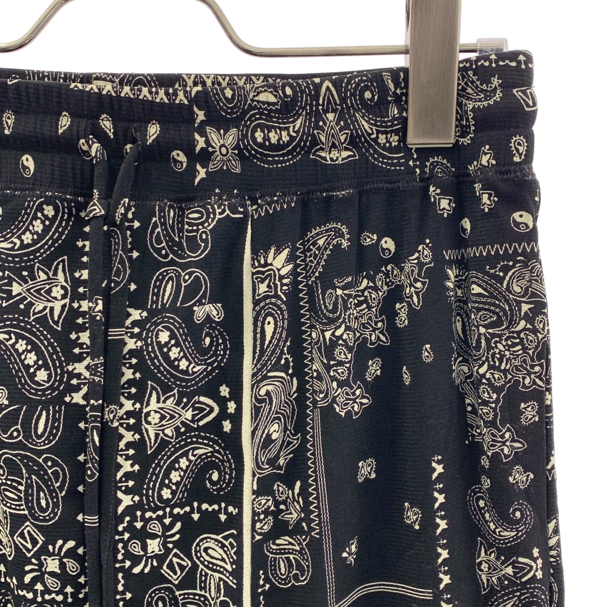 VIVIENNE TAM / ヴィヴィアンタム セットアップ 総柄 パワーネット ブラウス / ドローストリング スリット スカート