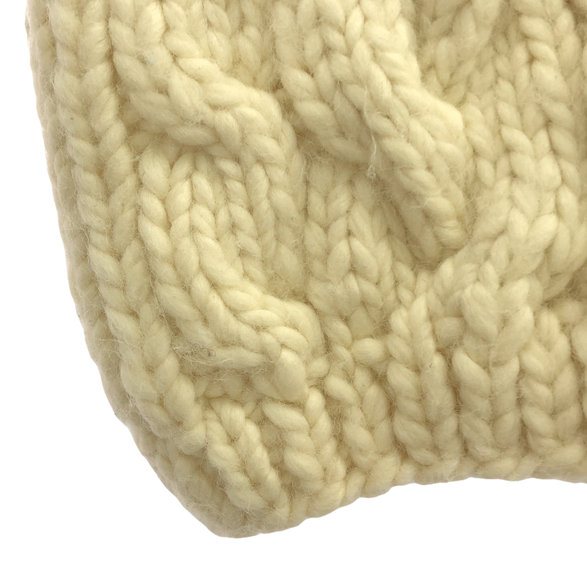 Lautashi / ラウタシー ウール フード付 ケーブル編み ニット ベスト